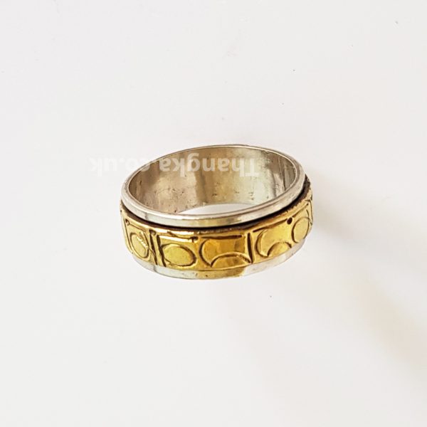 Tibetan Om Mani Padme Hung Spinning Spinner Ring