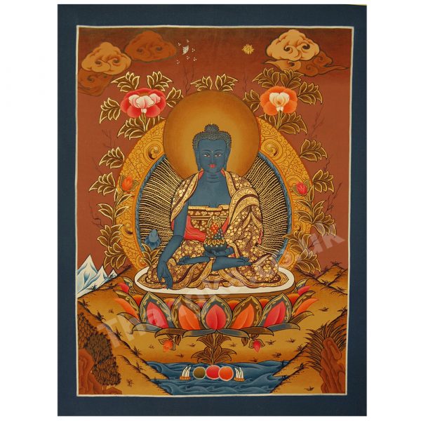Medicine buddha thangka painting