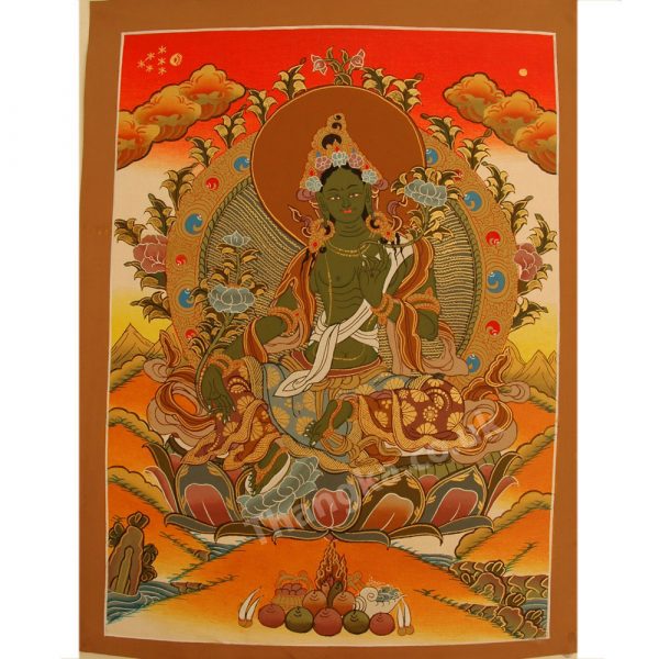 image of green tara