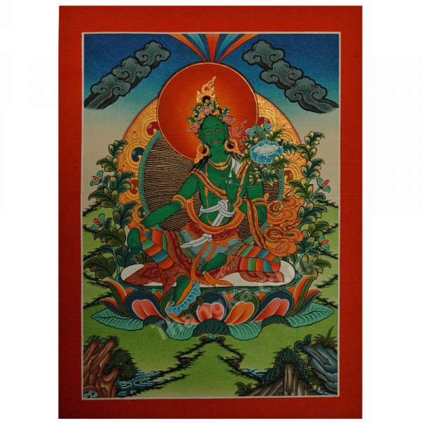 thangka of green tara