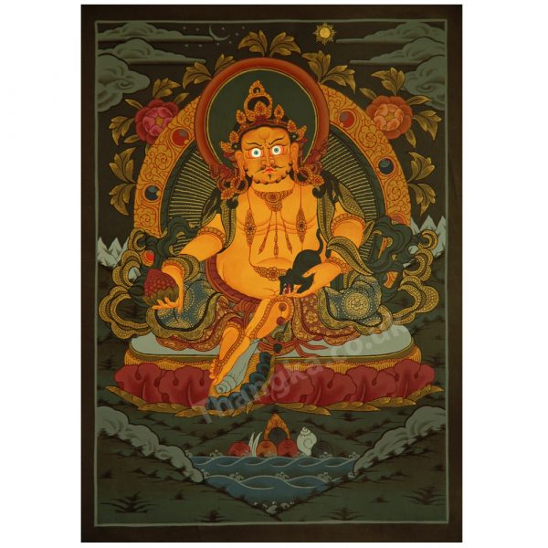 image of zambala thangka