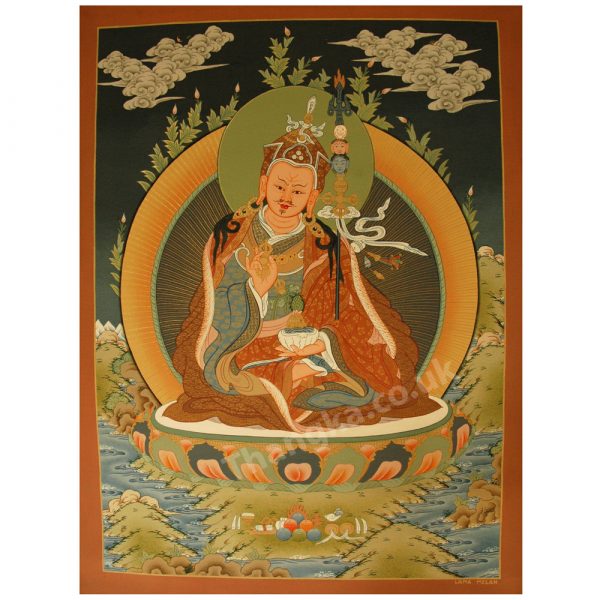 image of guru rinpoche thangka